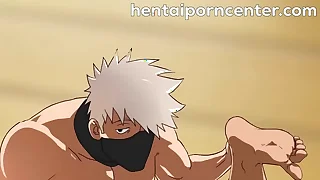 Straight ninja males dared to have anal sex with each other! - Kakashi X Asuma