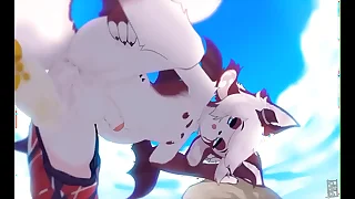 Floccose Femboy Gets Knotted Yiff (With Sound)