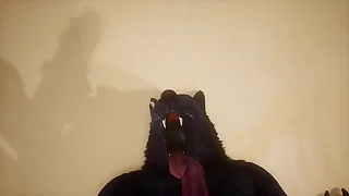 Pov yoke uncaring wolves having douche away - Wildlife