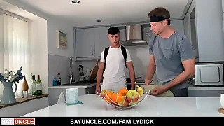 FamilyDick -  Receiving A Dick And Foot Massage From Stepson
