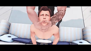 Teacher Gave His Student Hard Anal Carnal knowledge Increased by Deep Throat (Sims   SFM   Anime Hentai)