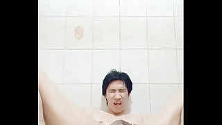 FagTeetajet Thai gay boy masturbate, drink my piss together with cum together with penetrate my ass, anal