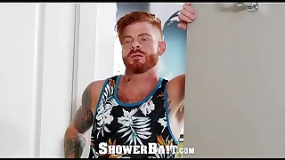 ShowerBait Str8 Bennett Anthony shower fucks Brendan Phillips