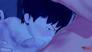 Kageyama from Haikyuu in a Orgy involving 5 mens Yaoi Motion picture - Asian Japanese Manga Anime Hentai Careless Porn