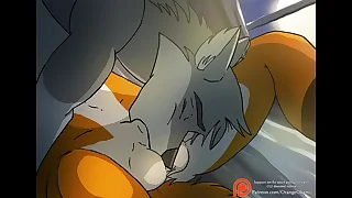 A Gay Foxy Blowjob - hard by OrangeOkami (Furry Porn)