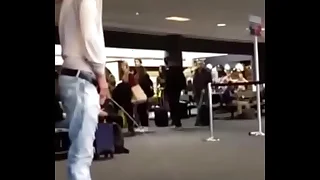 Leading man Bronson Pelletier d. peeing there airport